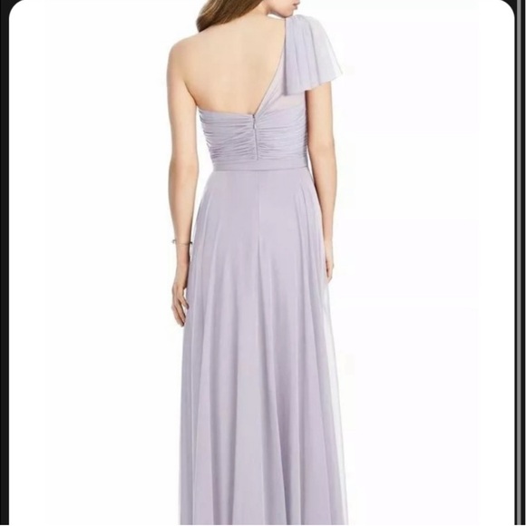 Jenny Packham Lux Chiffon One Shoulder Floor Length Bridesmaid Dress - size 12 - Picture 11 of 12